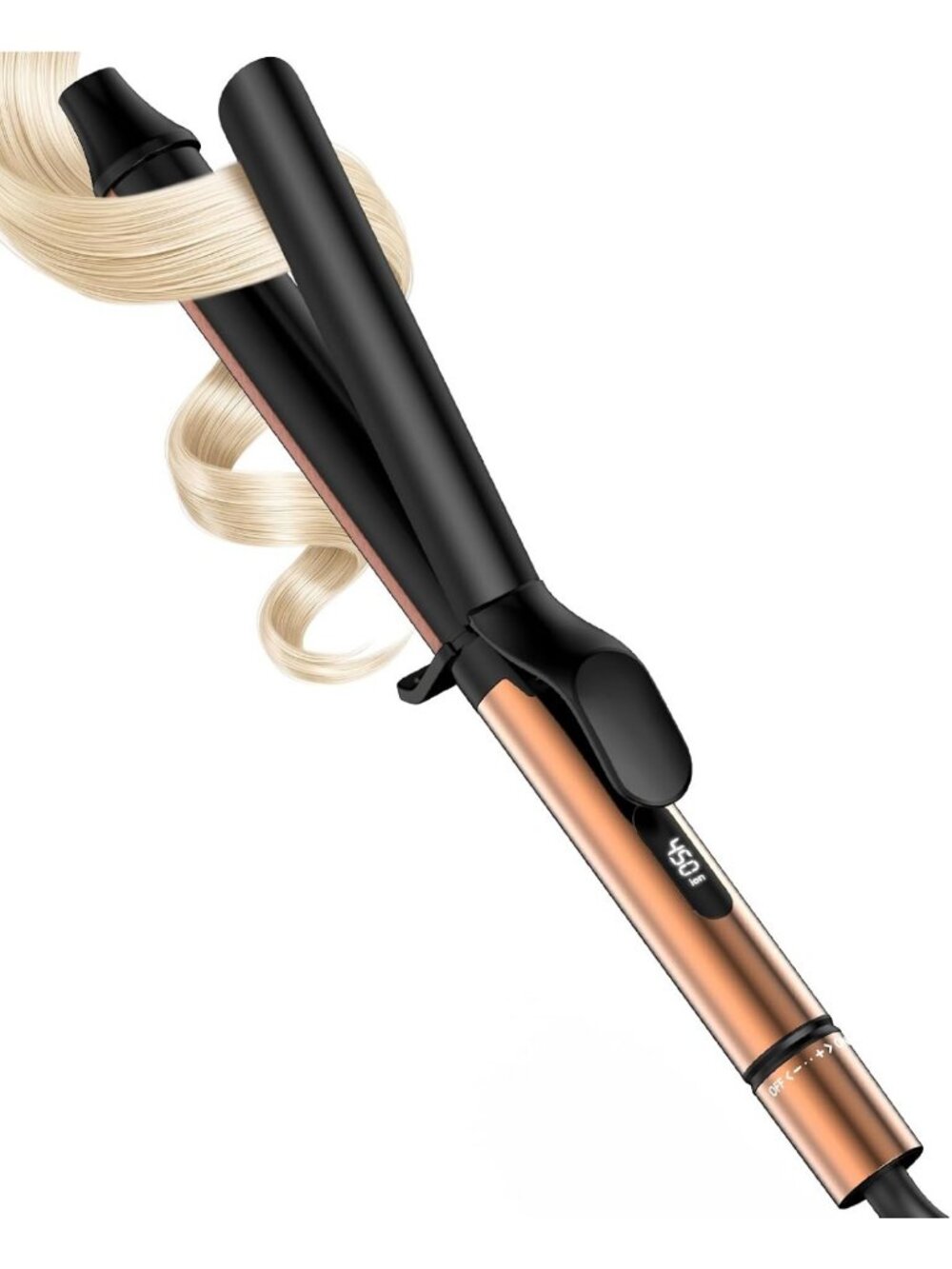 Extra Long 1.25 Inch Curling Iron for Loose Waves & Curls - Fast Heat Up